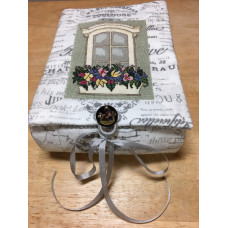 English Silk Window Flower-Box toile fabric-created box