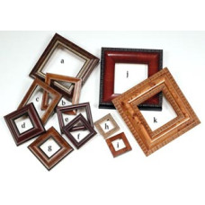Square Walnut Frame Burled walnut custom frames (small square) to fit entire Fruitful ...